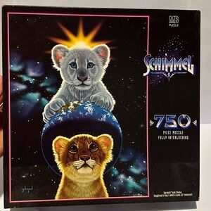 Schimmel 750 Piece Puzzle Siegfried & Roy's White Lions of Timbavati VTG 1996NEW